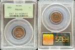 Halber Cent und Cents Indian Cent  OGH 1893 Indian Cent PCGS PR64RB 431,82 EUR  + 38,86 EUR frais d'envoi