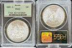 1 Dollar Morgan Dollar  OGH 1885-S Morgan Dollar PCGS MS63 561,36 EUR  + 38,86 EUR frais d'envoi
