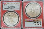 Weltm&uuml;nzen 2019 2019 Silver Eagle  FDI Red Core PCGS MS70 112,27 EUR  + 38,86 EUR frais d'envoi