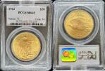 Goldm&uuml;nzen $20 St Gaudens 1924 St. Gaudens $20 PCGS MS65 4201,59 EUR  + 38,86 EUR frais d'envoi