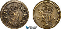 England Monetary Weight for 1/2 Unite, 11 Shillings -