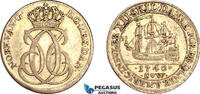 12 Skilling 1740 Denmark, Danish West Indies  XF-AU