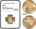 Germany 1 Mark 1874 NGC MS63 199,00 EUR  + 15,00 EUR frais d'envoi