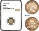 Barber One Dime 1906 United States  NGC MS61