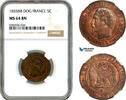 France 5 Centimes 1855 NGC MS64BN 249,00 EUR  + 15,00 EUR frais d'envoi