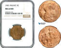 France 5 Centimes 1901 NGC MS64RB 109,00 EUR  + 15,00 EUR frais d'envoi