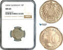 Germany 10 Pfennig 1896 NGC MS63 99,00 EUR  + 15,00 EUR frais d'envoi