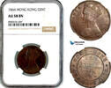 Hong Kong 1 Cent 1866 NGC AU58BN 189,00 EUR  + 15,00 EUR frais d'envoi