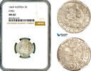 Austria 3 Kreuzer 1669 NGC MS62 159,00 EUR  + 25,00 EUR frais d'envoi