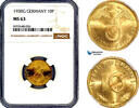 Germany, Third Reich 10 Reichspfennig 1938 NGC MS63 139,00 EUR  + 25,00 EUR frais d'envoi