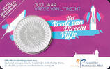 Herdenkingsmunten in coincard Vrede van Utrecht Vijfje 2013 Coincard UNC -