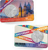 Herdenkingsmunten in coincard 5 euro 750 jaar Amsterdam 5 euro verzilverd coincard St. Nicolaaskerk UNC-kwaliteit 2024 -
