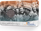 Historische munten in coincard cent 75 jaar Bevrijding '41 zinken cent 2020 Coincard -
