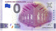 Frankrijk 0 Euro 0 Euro biljet Frankrijk 2026 - Cloître des Cordeliers - Saint-Émilion -