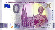 Duitsland 0 Euro 0 Euro biljet Duitsland 2026 - 750 Jahre Gotischer Dom St.Peter Regensburg GOLD LABEL -
