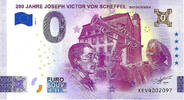 Duitsland 0 Euro 0 Euro biljet Duitsland 2026 - 200 Jahre Joseph Victor von Scheffel - Bad Säckingen GOLD LABEL -