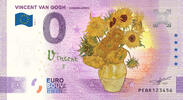 Nederland 0 Euro 0 Euro biljet Nederland 2022 - Vincent van Gogh - Zonnebloemen editie 2022 KLEUR -