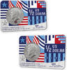 Historische munten in coincard ½ dollar Set van 2 Coincards Half Dollar Kennedy Bicentennial ½ dollar 1976 Denver & Philadelphia -
