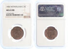 2 1/2 cent Netherlands Koningin Wilhelmina 2 1/2 cent 1903 MS63 RB -
