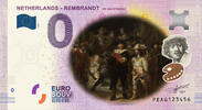 0 Euro 0 Euro biljet Nederland 2019 - Rembrandt De Nachtwacht KLEUR -