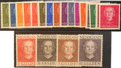 Nederland NVPH nr. 518/537 Juliana en face 1949-1951 postfris -