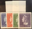 Nederland NVPH nr. 346/349 Koningin Wilhelmina Konijnenburg 1946 postfris -