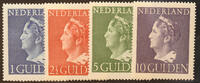 Nederland NVPH nr. 346/349 Koningin Wilhelmina Konijnenburg 1946 ongebruikt -