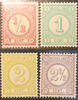 Nederland NVPH nr. 30/33 Cijferzegels 1876-1894 postfris -