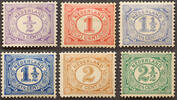 Nederland NVPH 50/55 Cijfer 1899-1913 postfris -