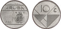  10 Cent 2001 10 Cent Aruba jaar 2001 st / st 1,00 EUR prix TTC + 14,50 EUR frais d'envoi