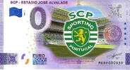 0 Euro 0 Euro biljet Portugal 2022 - Sporting Estadio Jose Alvalade KLEUR -