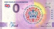 0 Pound 0 Pound biljet Engeland 2023 - King Charles III Coronation -