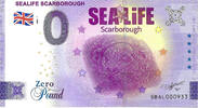0 Pound 0 Pound biljet Engeland 2022 - Sea Life Scarborough -