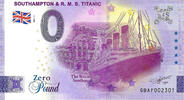 0 Pound 0 Pound biljet Engeland 2021 - Southampton & R.M.S. Titanic -