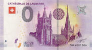 0 Euro 0 Euro Biljet Zwitserland 2018 - Cathédrale de Lausanne -