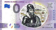 0 Euro 0 Euro biljet Portugal 2021 - Pedro Álvares Cabral KLEUR -