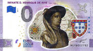 0 Euro 0 Euro biljet Portugal 2021 - Infante D. Henrique de Avis KLEUR -