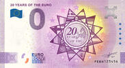 0 Euro 0 Euro biljet Nederland 2022 - 20 jaar Euro ANNIVERSARY -