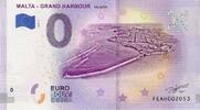 0 Euro 0 Euro biljet Malta 2019 - Grand Harbour Valletta -