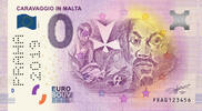 0 Euro 0 Euro biljet Malta 2019 - Caravaggio in Malta PRAHA 2019 edition -