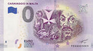 0 Euro 0 Euro biljet Malta 2019 - Caravaggio in Malta -