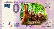 0 Euro 0 Euro biljet Indonesië 2019 - Orangutan KLEUR -