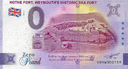 0 Pound 0 Pound biljet Engeland 2023 - Nothe Fort, Weymouth historic sea fort -