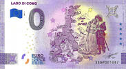 0 Euro 0 Euro biljet Italië 2021 - Lago di Como ANNIVERSARY -