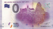0 Euro 0 Euro biljet Duitsland 2017 - Wartburg 950 jahre -