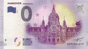 0 Euro 0 Euro biljet Duitsland 2017 - Hannover Neues Rathaus -