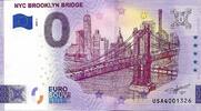 0 Euro 0 Euro biljet USA 2023 - NYC Brooklyn Bridge -
