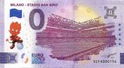 0 Euro 0 Euro biljet Italië 2024 - Milano Stadio San Siro mascotte AC Milaan KLEUR -