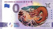 0 Euro 0 Euro biljet Frankrijk 2024 - Année Du Dragon KLEUR -