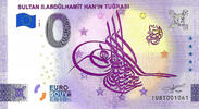 0 Euro 0 Euro biljet Turkije 2022 - Sultan II Abdulhamit Han'In Tugrasi -